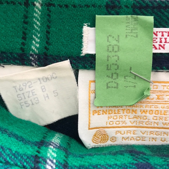 Pendleton pleated skirt Sz8 - Picture 4 of 5